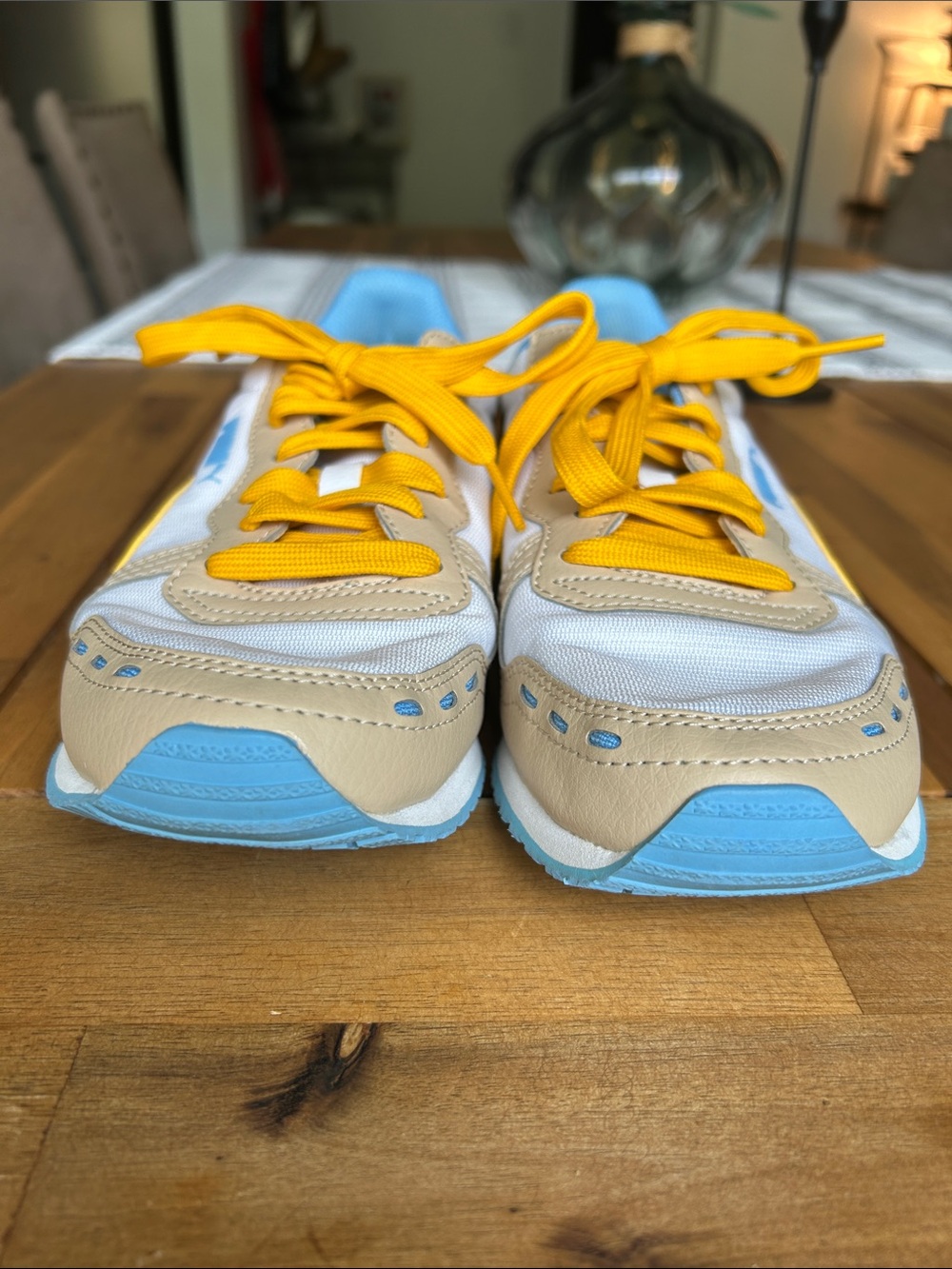Puma women's Yellow & Blue Cabana Run Athletic Sneakers - Picture 7 of 8